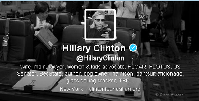 Hillary Clinton Twitter account