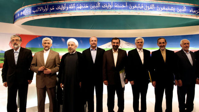 Two reformist candidates have since dropped out of the race to support the moderate Hassan Rouhani