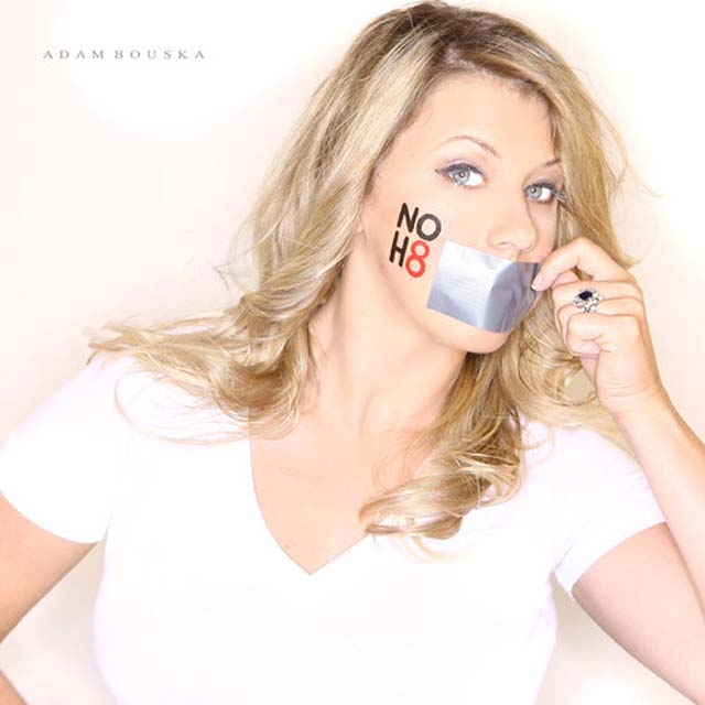 NOH8, Prop 8, Celebrity Twitter, Tweet, Full House, Jodie Sweetin, Gay Equality, Gay Marriage, DOMA, Prop 8