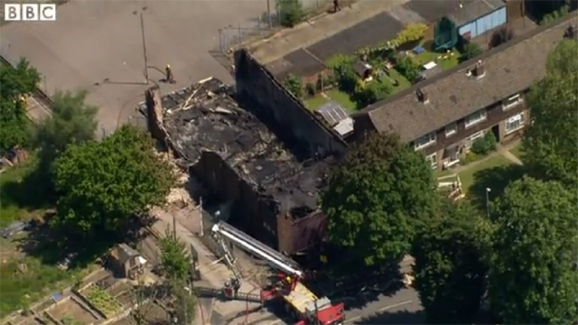 Mosque Burned Down in London
