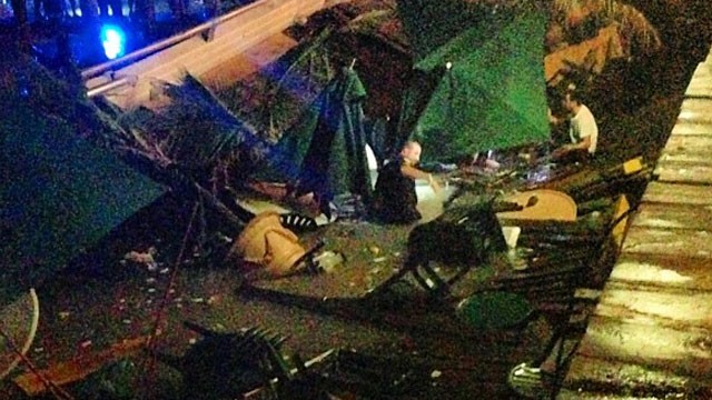 Miami Restaurant Deck Collapses