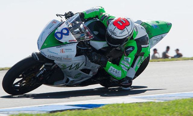 Andrea Antonelli, in action during the Supersport FIM World Championship at Phillip Island (Getty)