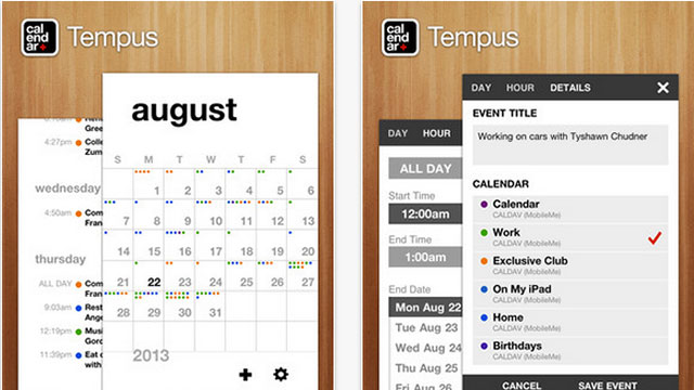 best calendar apps for iphone tempus calendar