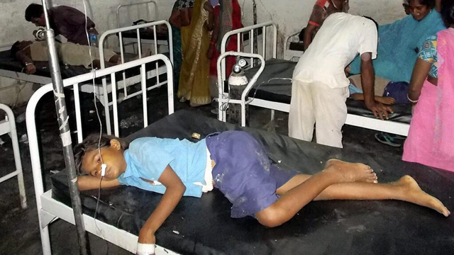 20 children die after eating school lunch in India (Image courtesy of Twitter)