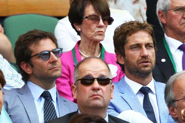Bradley Cooper, Gerard Butler, Wimbledon, Andy Murray, Kim Sears, Selfies, Wimbledon, Match, Suits, Blue Suite, Matching Outfits