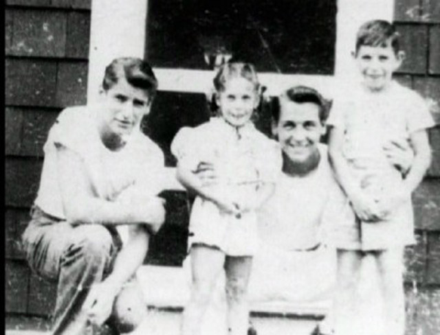 A young DeSalvo (left) with his family