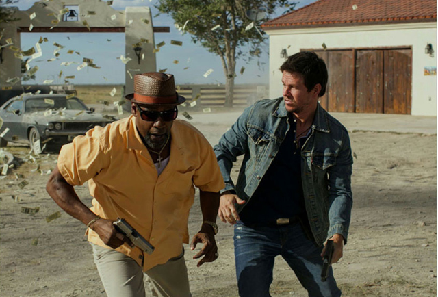 A shot from 2 Guns most memorable scene