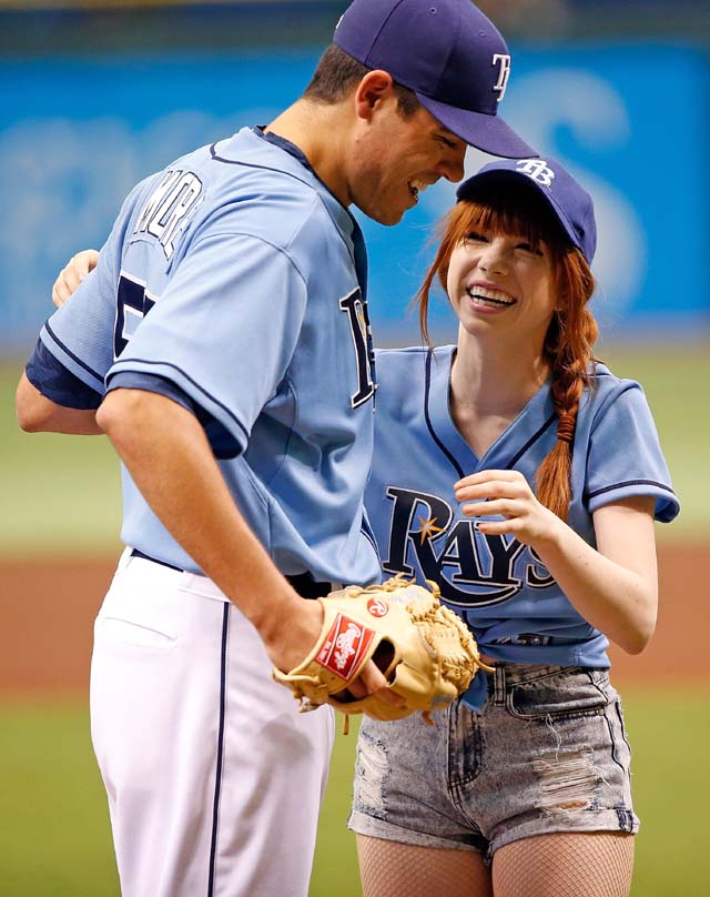 Carly Rae Jepson, Worst Pitch, First Pitch, Bababooey, Howard Stern, ESPN, Rays, Pitch, Disaster