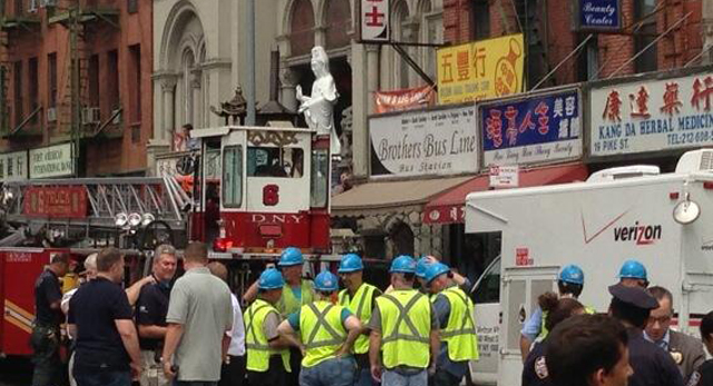 Chinatown explosion New York Lower East Side FDNY