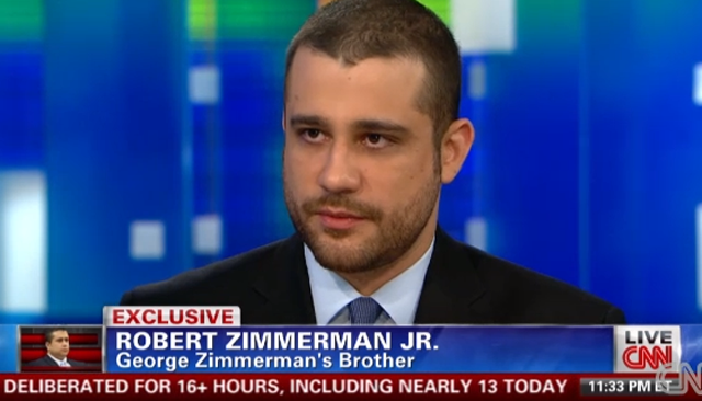 Robert Zimmerman George Zimmerman Piers Morgan Tonight CNN Garbage Tweets.