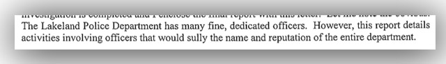 Section of State Attorney's introduction to case report