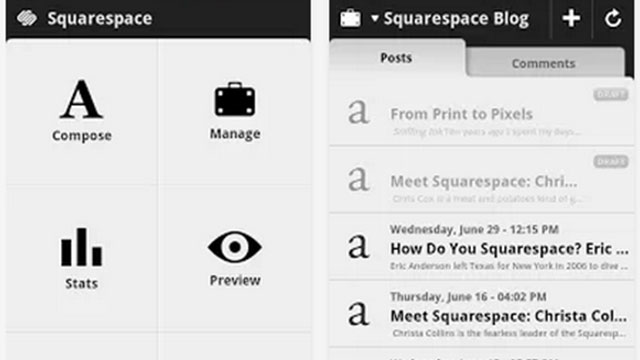 best blogging apps for android squarespace