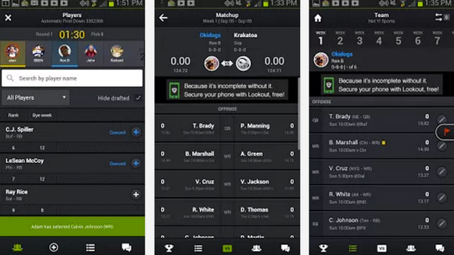 best nfl football apps for android yahoo fantasy sports football