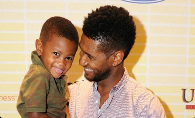 Usher and son