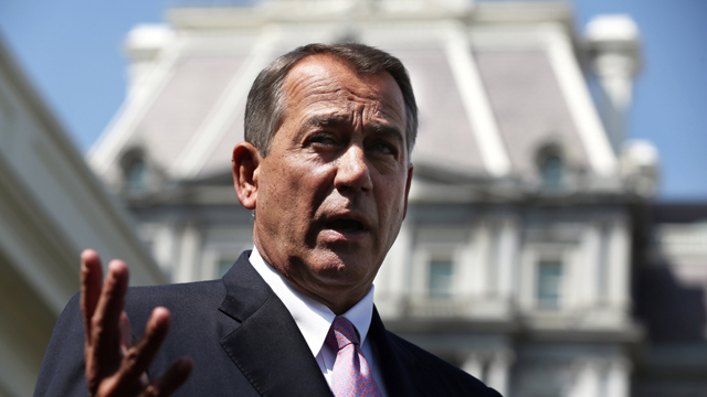 speaker of the house john boehner, boehner supports attack on syria