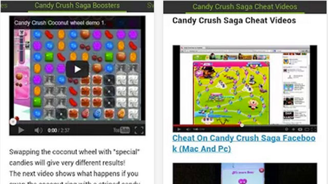 candy crush saga hints cheats android app