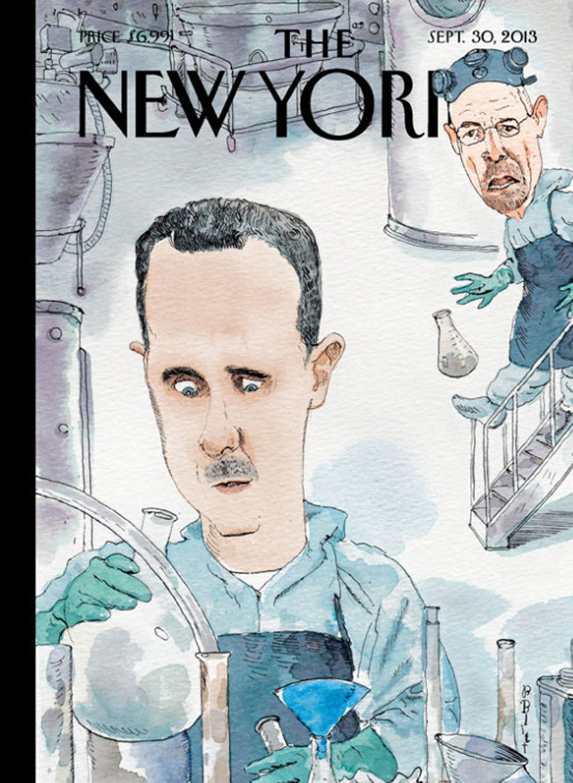 Bashar al-Assad Syria New Yorker Cover, Bashar al-Assad New Yorker, Bashar al-Assad Walter White