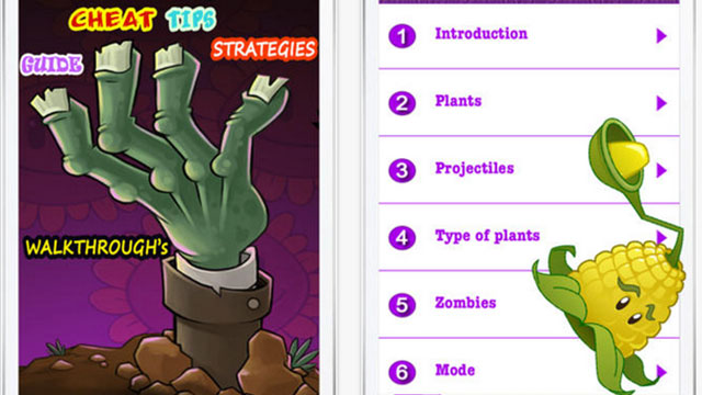complete guide for plants vs zombies iphone app
