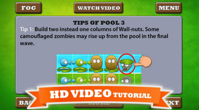 video guide for plants vs zombies  iphone app