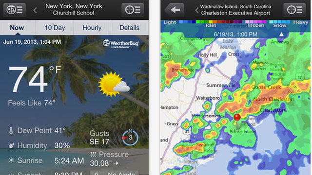 weatherbug elite app for iphone