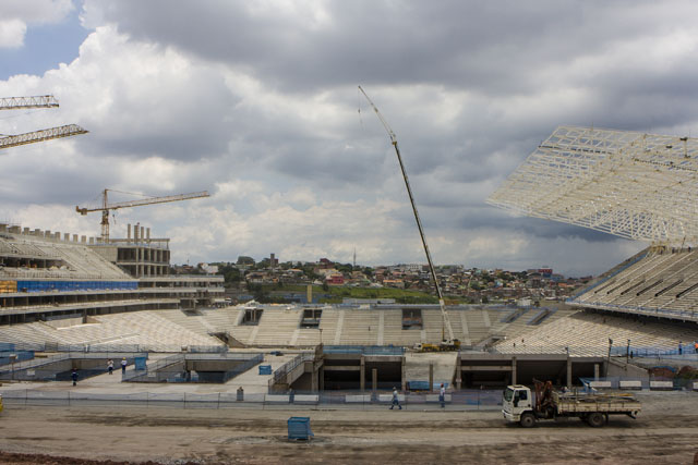 Sao Paolo Brazil Arena Corinthians World Cup 2014 Three People Killed Crane Collapse FIFA