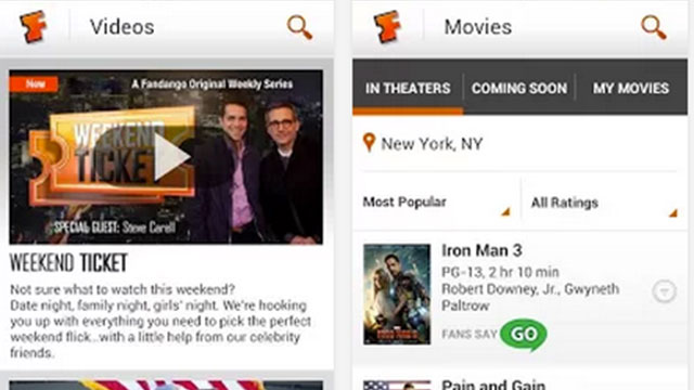 fandango movies android app