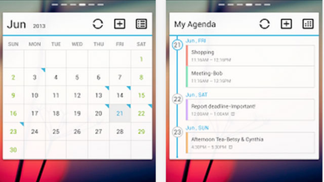 go calendar widget android app