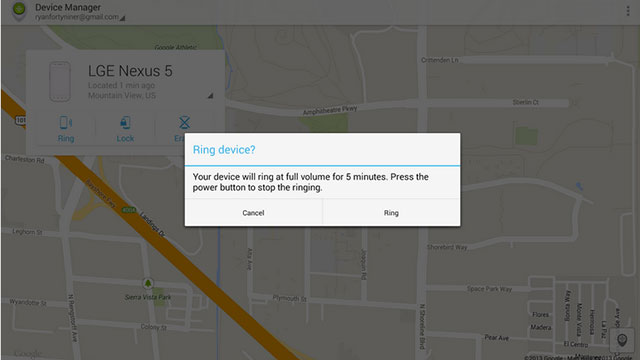 google android device manager 