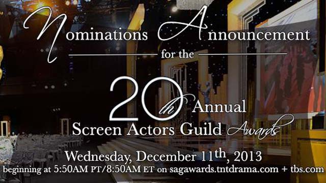 SAG Awards Nominations 2014, SAG Awards 2014, SAG Nominees List 2014, Screen Actors Guild Awards List 2013