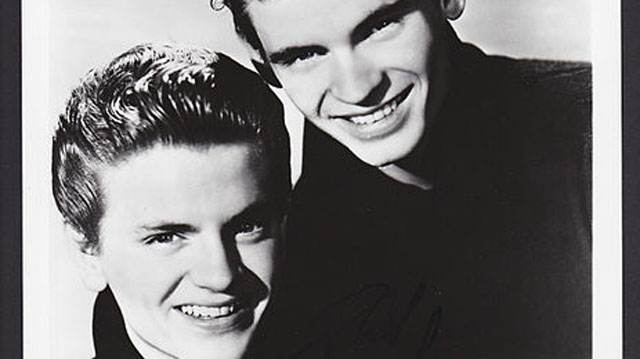 Don (top) Everly and Phil (bottom) Everly formed the Everly Brothers, country-influenced rock-n-roll singers 