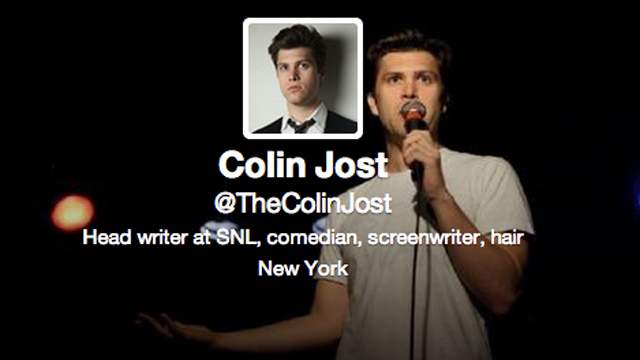 Colin Jost Weekend Update Co-Anchor, Colin Jost Twitter