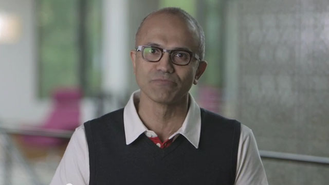 Satya Nadella has been announced as Microsoft's new CEO, replacing Steve Ballmer. (YouTube) 