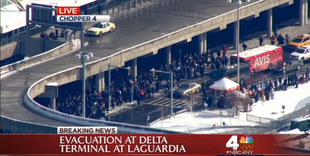 LaGuardia Airport Evacuation Bomb Scare Threat Bag Smoke Lockdown
