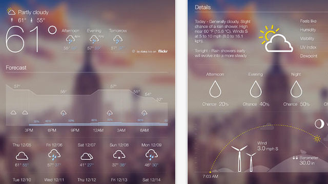 yahoo weather ipad app