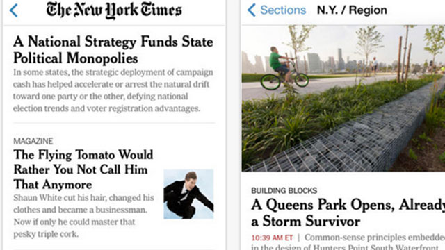 nytimes iphone app
