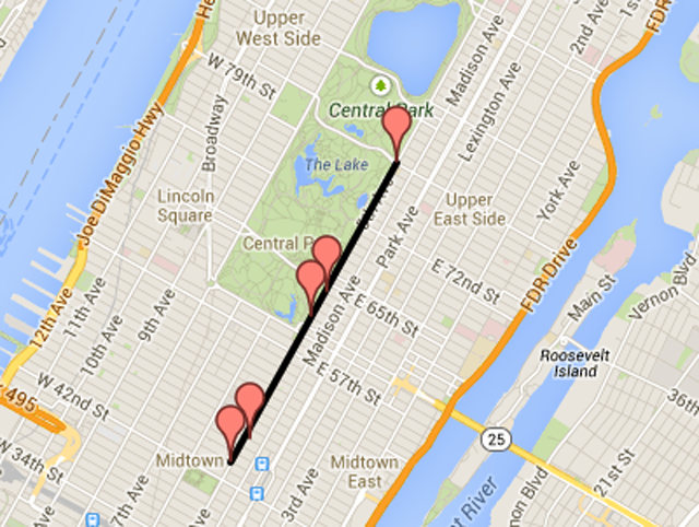 New York City St. Patrick's Day Parade Route