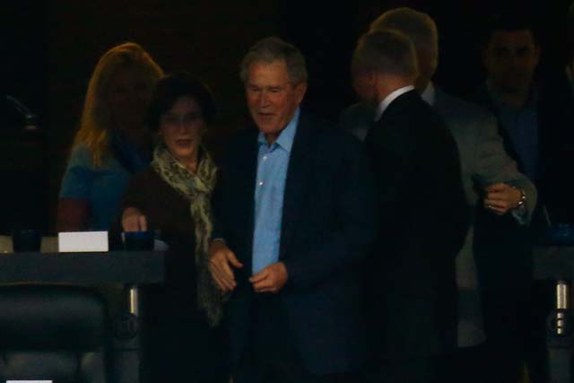 George W. Bush AT&T Stadium Jerry Jones