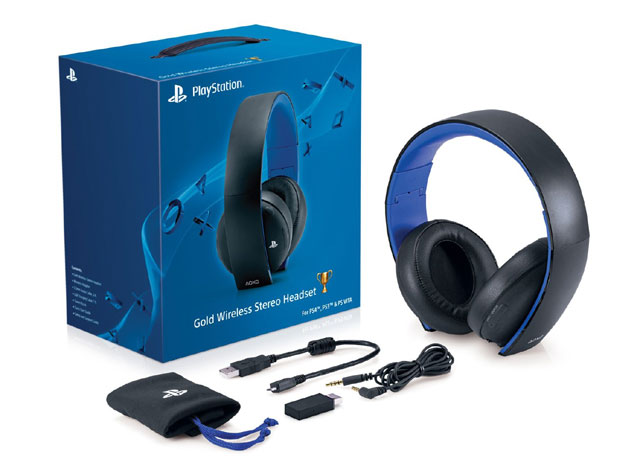 PS3 Gold Wireless Headset 