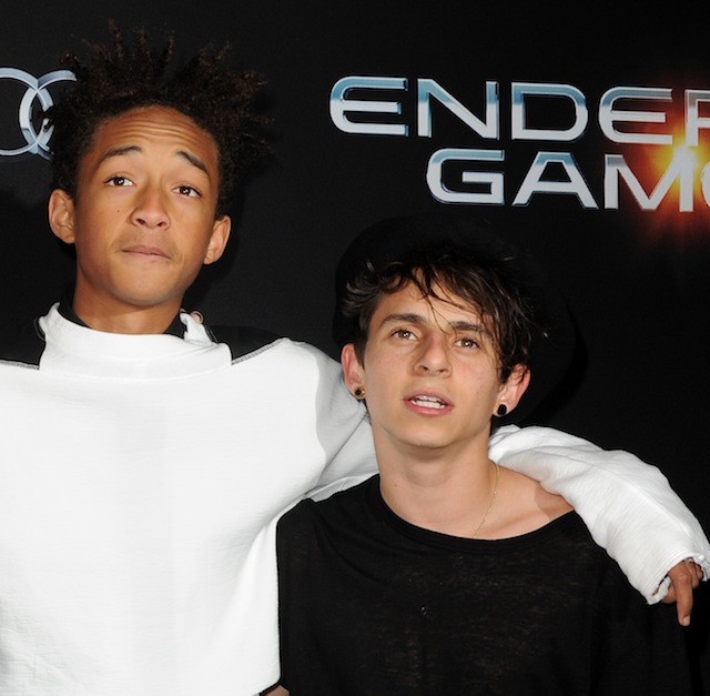 Moises Arias and Jaden Smith. (Getty) 