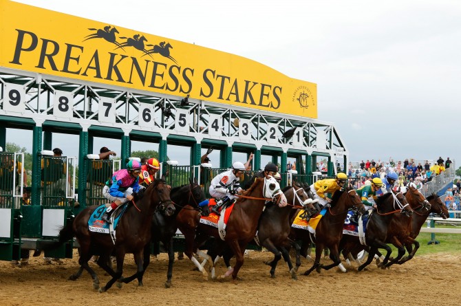 The positions draw will determine each horse's designated gate. (Getty)
