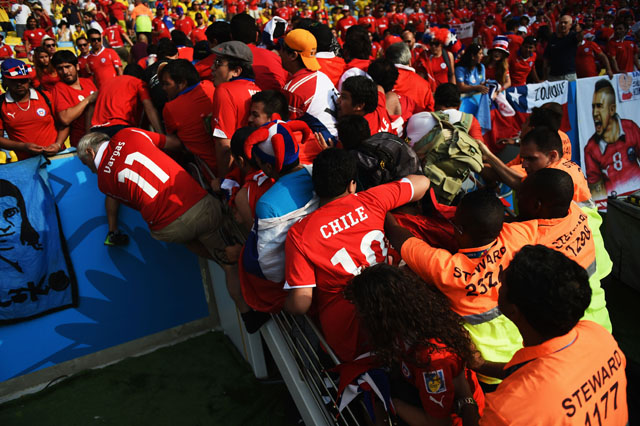 Chile fans, Chile vs. Brazil, Chilean fans