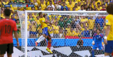Ochoa save from Neymar GIF, brazil vs mexico world cup