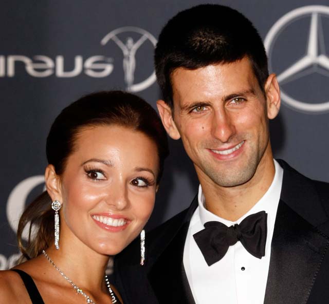 Novak Djokovic and jelena ristic