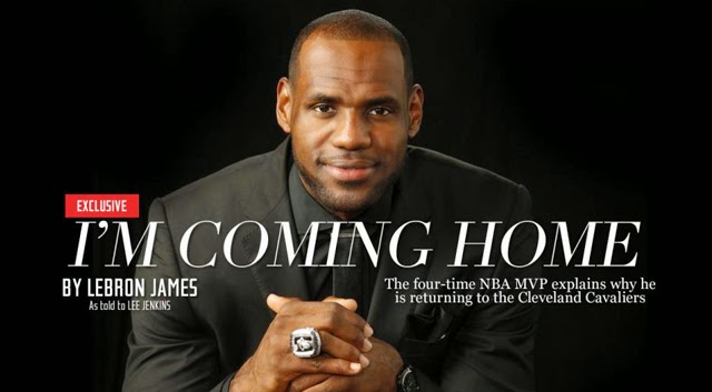 LeBron James, LeBron James coming home, LeBron James Sports Illustrated