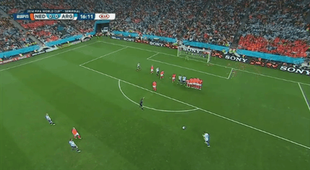 Messi free kick save world cup 