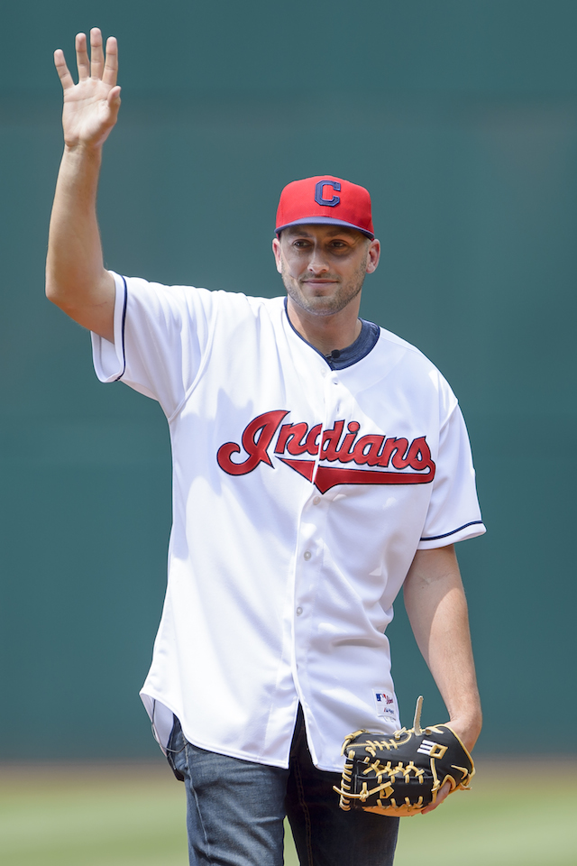 Brian Hoyer first pitch, Brian Hoyer Indians