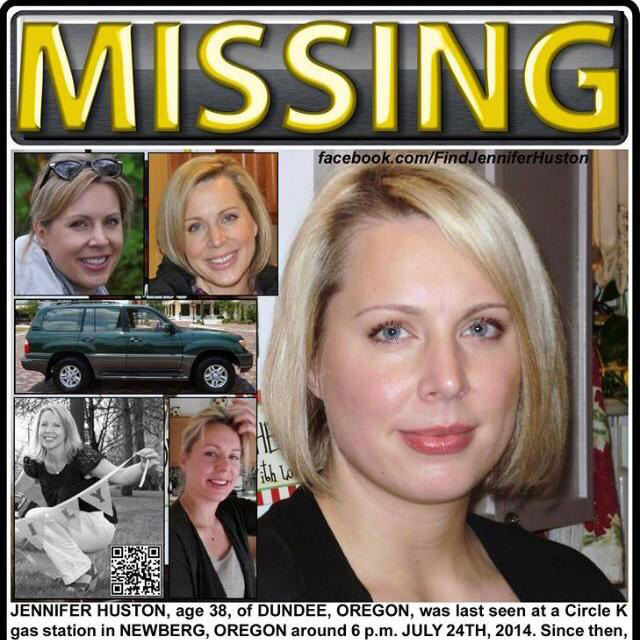 Jennifer Huston dead RIP missing oregon mom SUV