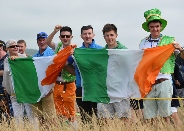 Rory McIlory fans, Ireland golf fans, Irish golf fans, British Open