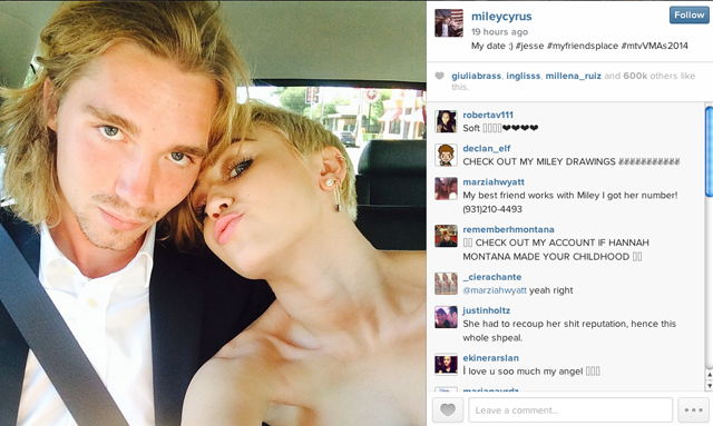 Miley Cyrus Dating Jesse Helt