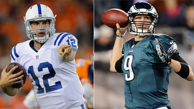 Nick Foles, Andrew Luck, Eagles vs. Colts
